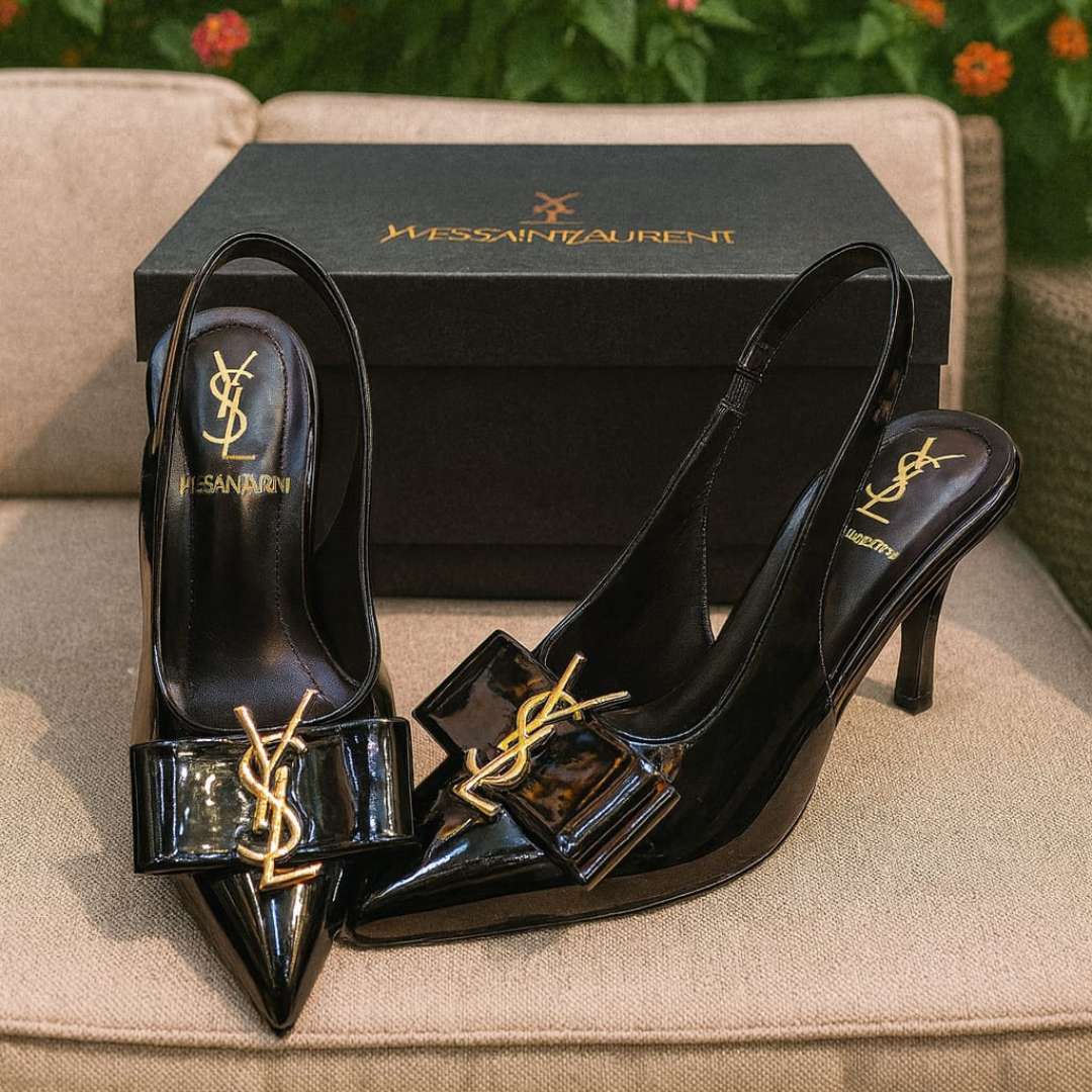 Elegant Black Kitten Heel Shoes For Women